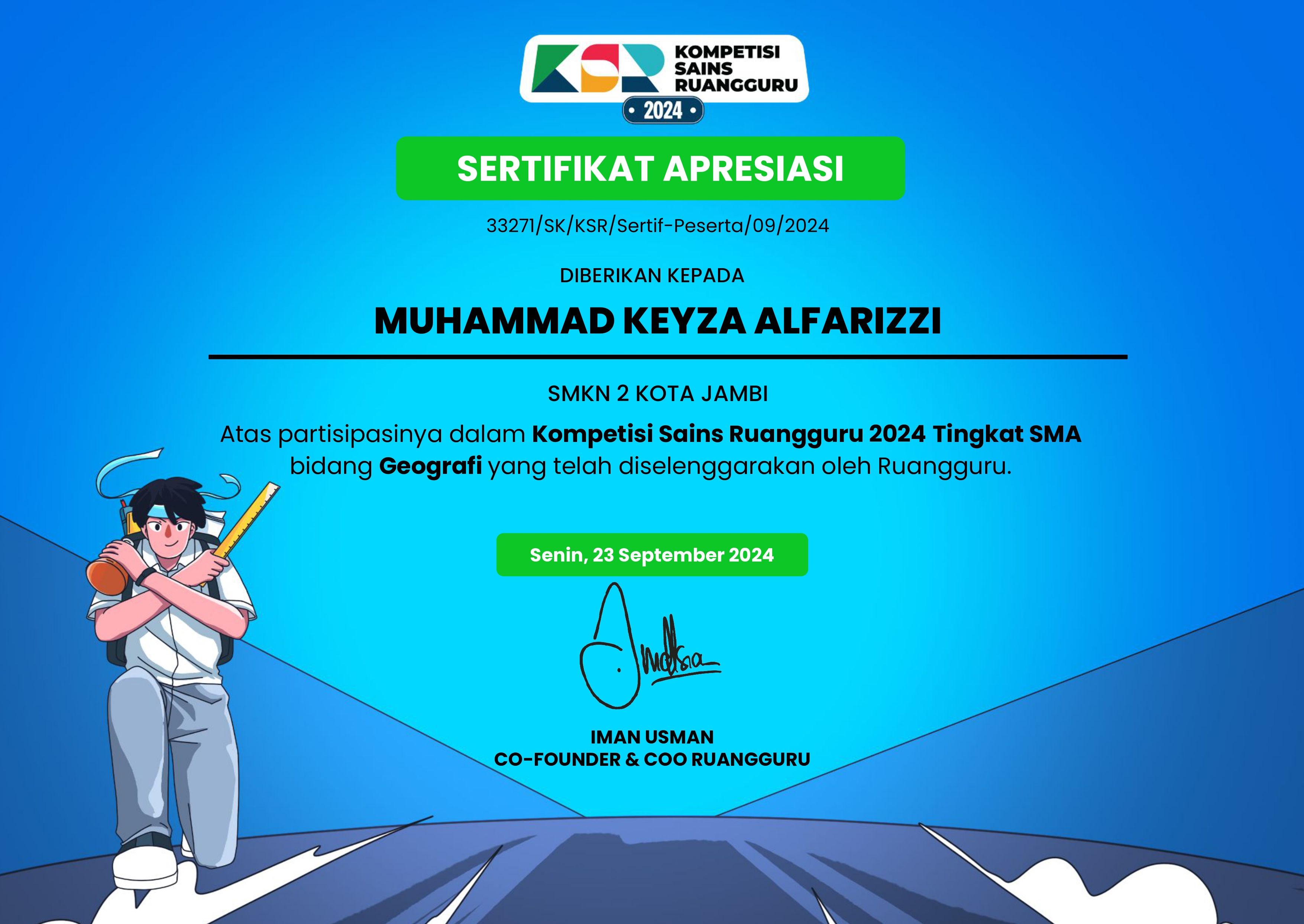 M Keyza Alfarizzi - Artificial Intelligence Enthusiast | Author Novel ...