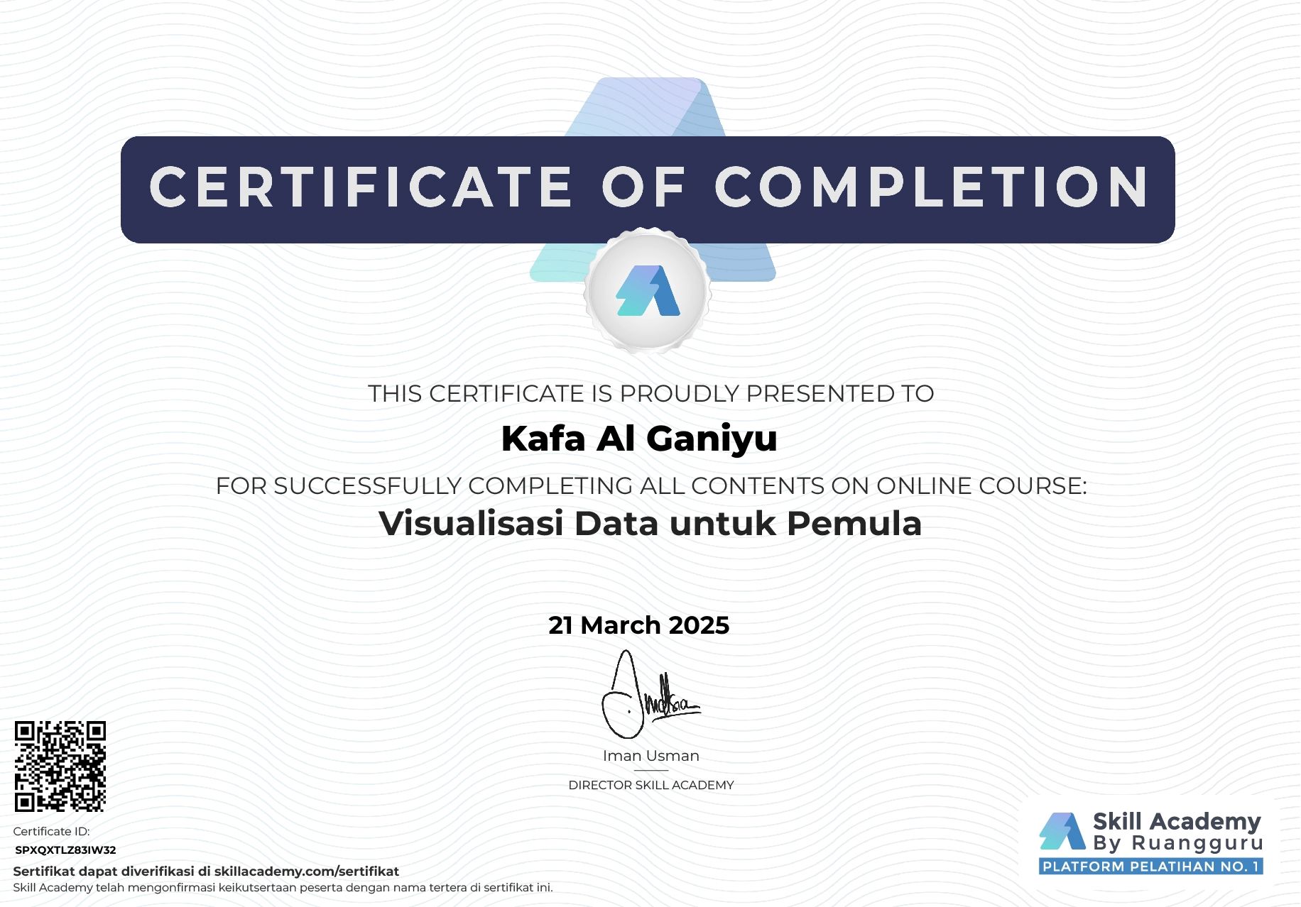 Sertifikat Basic Data Visualization